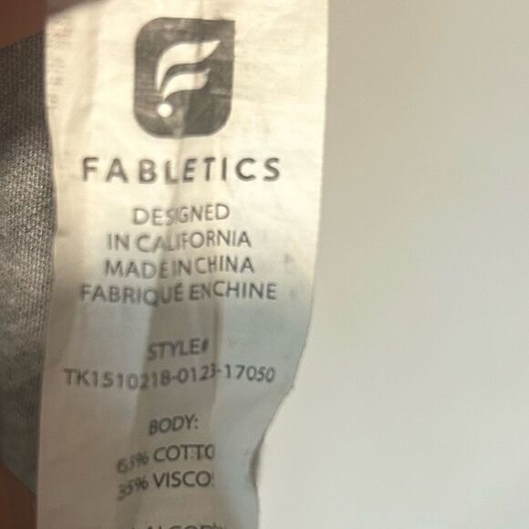 Fabletics  Aventura Gray Racerback Tank Top - Picture 6 of 8